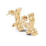 Gold Cluster Petal Marquise Lab Grown Diamond Rexia Earring