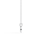 Gold Floral Cluster Prong Setting Heart Lab Grown Diamond Avena Pendant