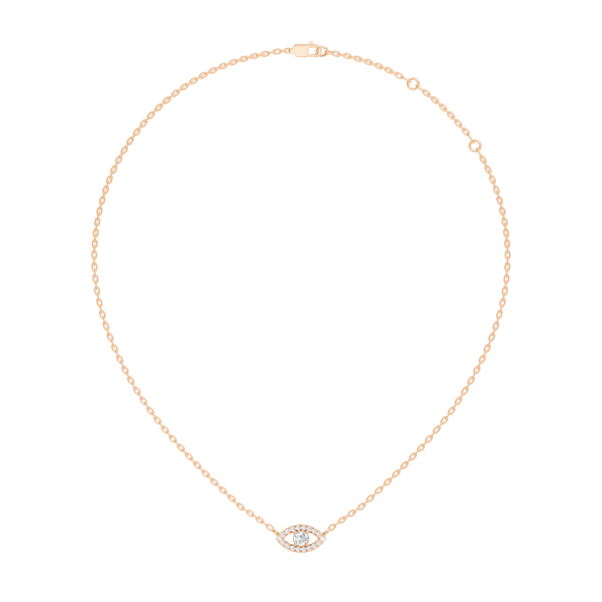 Gold Halo Round Lab Grown Diamond Zyrah Pendant
