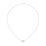 Gold Halo Round Lab Grown Diamond Zyrah Pendant