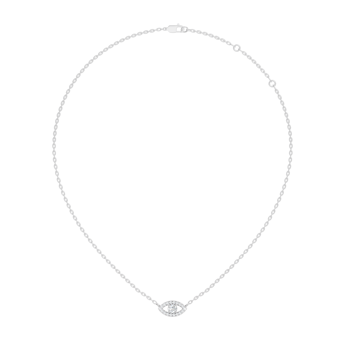 Gold Halo Round Lab Grown Diamond Zyrah Pendant