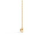 Gold Halo Round Lab Grown Diamond Zyrah Pendant