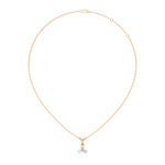 Gold Micro Prong Pear Lab Grown Diamond Elvya Pendant