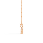 Gold Micro Prong Pear Lab Grown Diamond Elvya Pendant