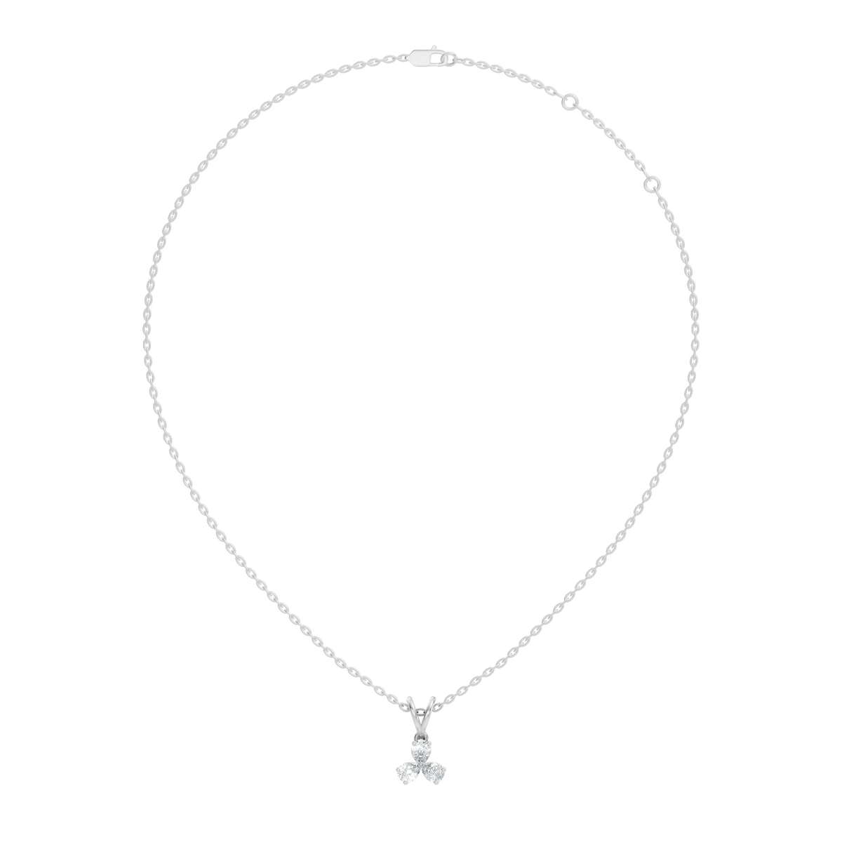 Gold Micro Prong Pear Lab Grown Diamond Elvya Pendant