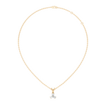 Gold Micro Prong Pear Lab Grown Diamond Elvya Pendant