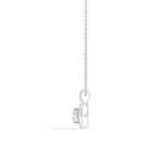 Gold Halo Setting Princess Lab Grown Diamond Arlyn Pendant
