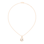 Gold Swirl Setting Pear Lab Grown Diamond Zyarae Pendant