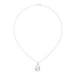 Gold Swirl Setting Pear Lab Grown Diamond Zyarae Pendant