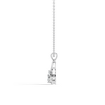 Gold Swirl Setting Pear Lab Grown Diamond Zyarae Pendant