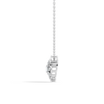 Gold Cluster Setting Pear Lab Grown Diamond Avyra Pendant