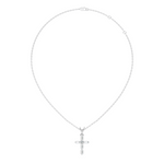 Gold Cluster Setting Baguette Lab Grown Diamond Aevinl Pendant
