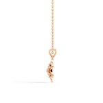 Gold Floral Openwork Round Lab Grown Diamond Nixra Pendant