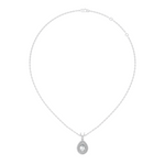 Gold Double Halo Pear Lab Grown Diamond Lyxen Pendant