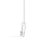 Gold Solitaire Drop Oval Lab Grown Diamond Noira Pendant