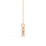 Gold 1Ct Multi Solitaire Round Lab Grown Diamond Elzen Pendant