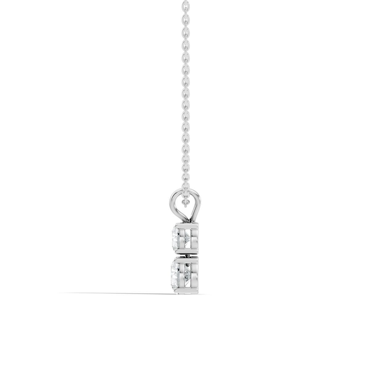 Gold 1Ct Multi Solitaire Round Lab Grown Diamond Elzen Pendant