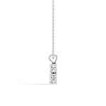 Gold 1Ct Multi Solitaire Round Lab Grown Diamond Elzen Pendant