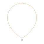 Gold Solitaire Bail Round Lab Grown Diamond Kyree Pendant