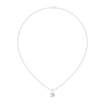 Gold Solitaire Bail Round Lab Grown Diamond Kyree Pendant