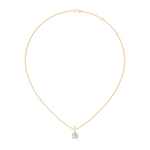Gold Solitaire Bail Round Lab Grown Diamond Kyree Pendant