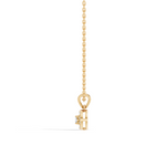 Gold Halo Oval Lab Grown Diamond Elura Pendant