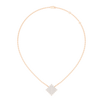 Gold Cluster Round Lab Grown Diamond Tivra Pendant