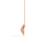 Gold Cluster Round Lab Grown Diamond Tivra Pendant