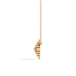 Gold Cluster Round Lab Grown Diamond Tivra Pendant