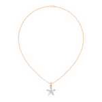 Gold Floral Marquise Lab Grown Diamond Zivon Pendant