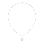 Gold Floral Marquise Lab Grown Diamond Zivon Pendant