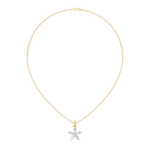 Gold Floral Marquise Lab Grown Diamond Zivon Pendant