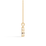 Gold Floral Marquise Lab Grown Diamond Zivon Pendant