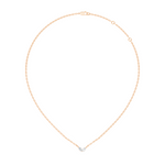 Gold Minimal Marquise Lab Grown Diamond Nyora Pendant