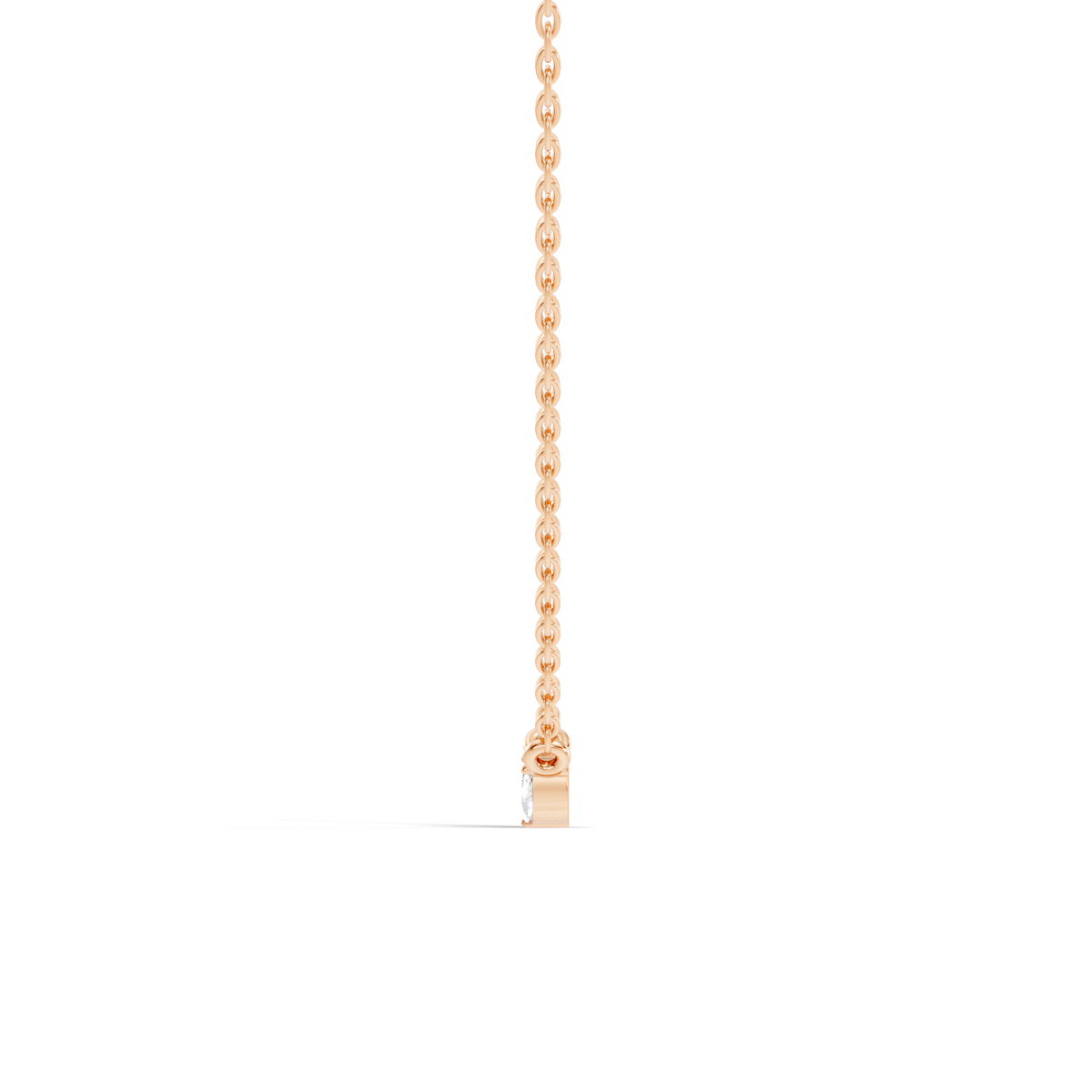 Gold Minimal Marquise Lab Grown Diamond Nyora Pendant