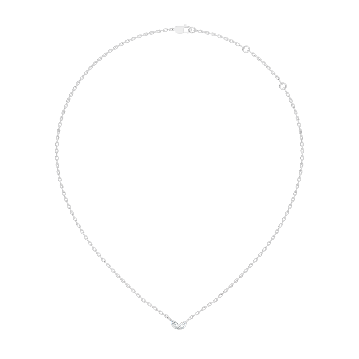 Gold Minimal Marquise Lab Grown Diamond Nyora Pendant