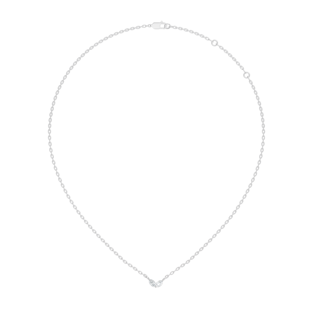 Gold Minimal Marquise Lab Grown Diamond Nyora Pendant