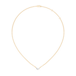 Gold Minimal Marquise Lab Grown Diamond Nyora Pendant