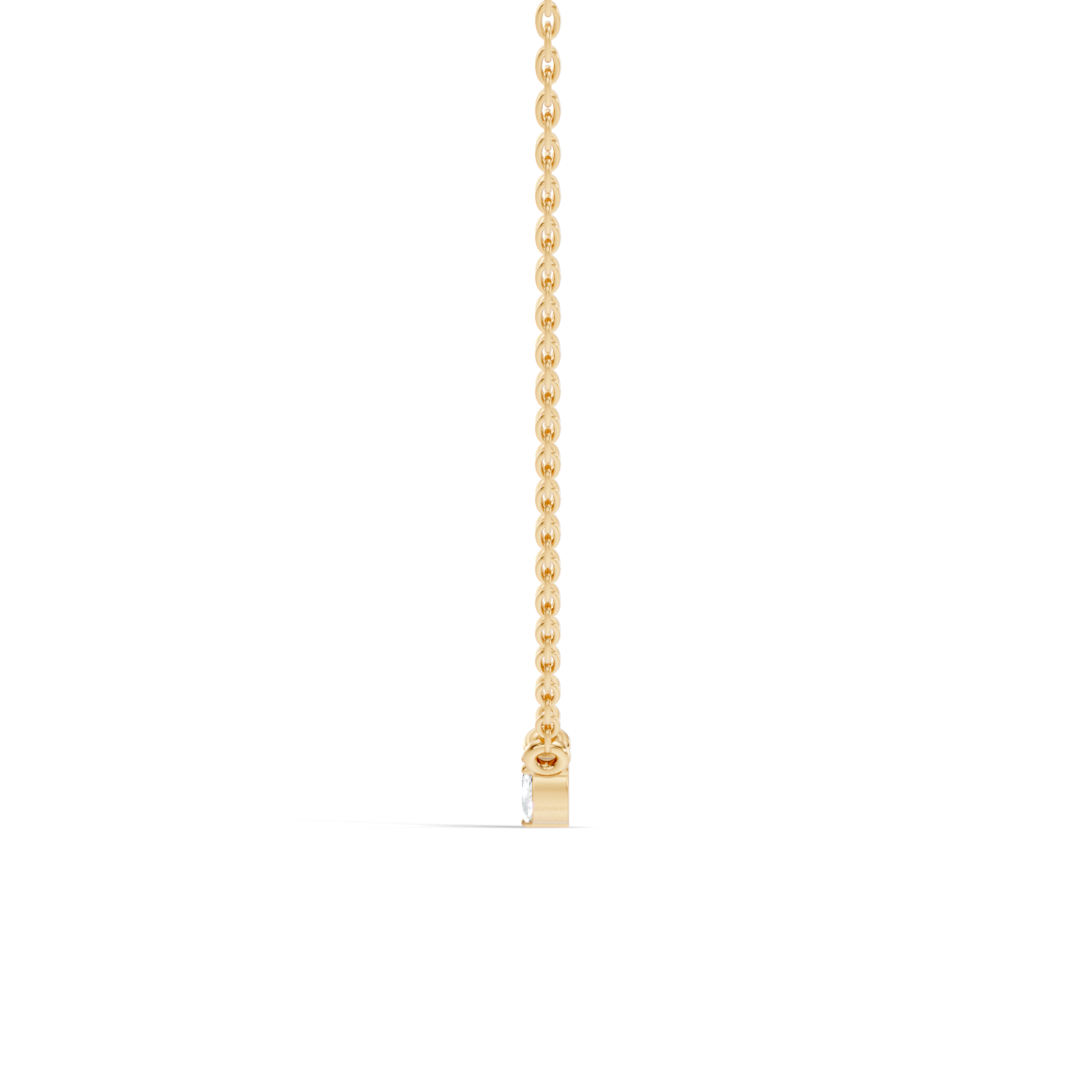 Gold Minimal Marquise Lab Grown Diamond Nyora Pendant