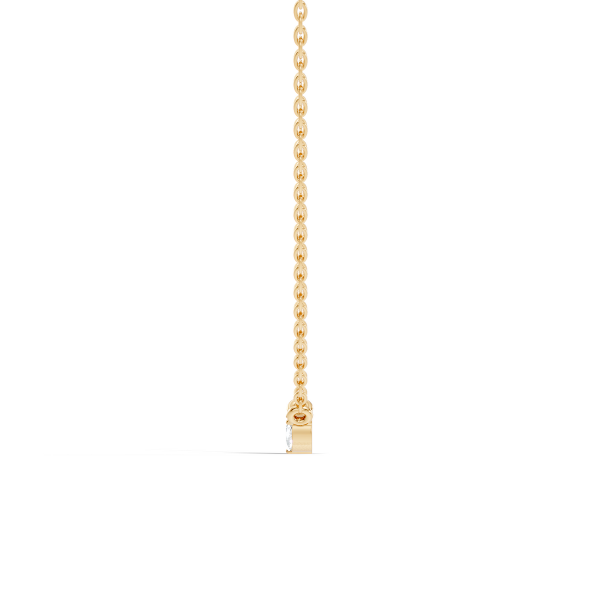 Gold Minimal Marquise Lab Grown Diamond Nyora Pendant
