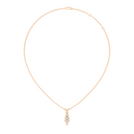 Gold Channel Round Lab Grown Diamond Kiyra Pendant
