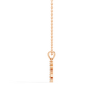 Gold Channel Round Lab Grown Diamond Kiyra Pendant