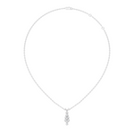 Gold Channel Round Lab Grown Diamond Kiyra Pendant