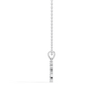 Gold Channel Round Lab Grown Diamond Kiyra Pendant