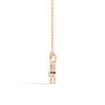 Gold Floral Drop Pear Lab Grown Diamond Isvya Pendant
