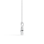 Gold Floral Drop Pear Lab Grown Diamond Isvya Pendant