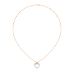 Gold Open Halo Pear Lab Grown Diamond Azeny Pendant