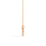 Gold Open Halo Pear Lab Grown Diamond Azeny Pendant