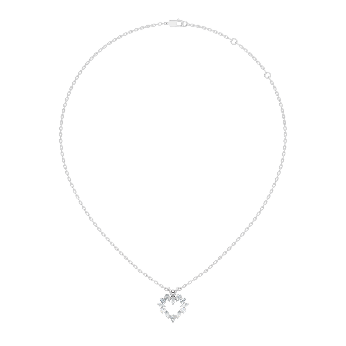 Gold Open Halo Pear Lab Grown Diamond Azeny Pendant