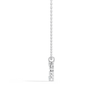 Gold Open Halo Pear Lab Grown Diamond Azeny Pendant